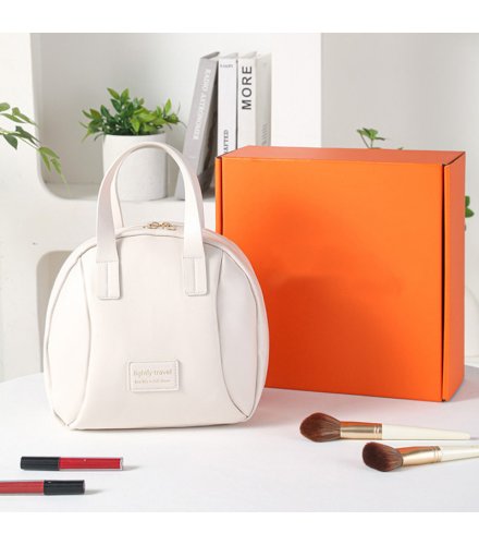 MB001 - Marbled Makeup Organizer Bag with Partition Storage